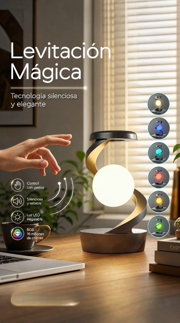 Lámpara Flotante RGB — Éleva