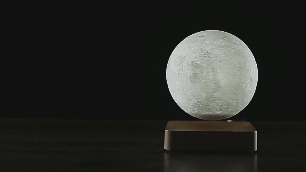 Lámpara Luna Levitante 3D — Éleva